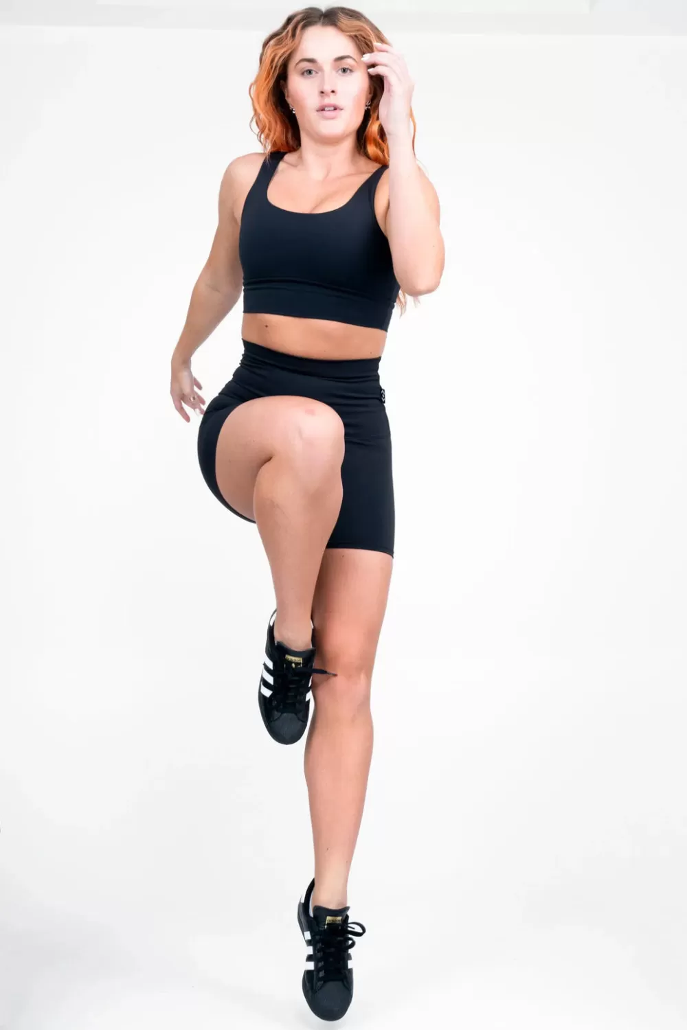 Black Body Contouring - Extra High Waisted Booty Shorts*Exoticathletica Cheap