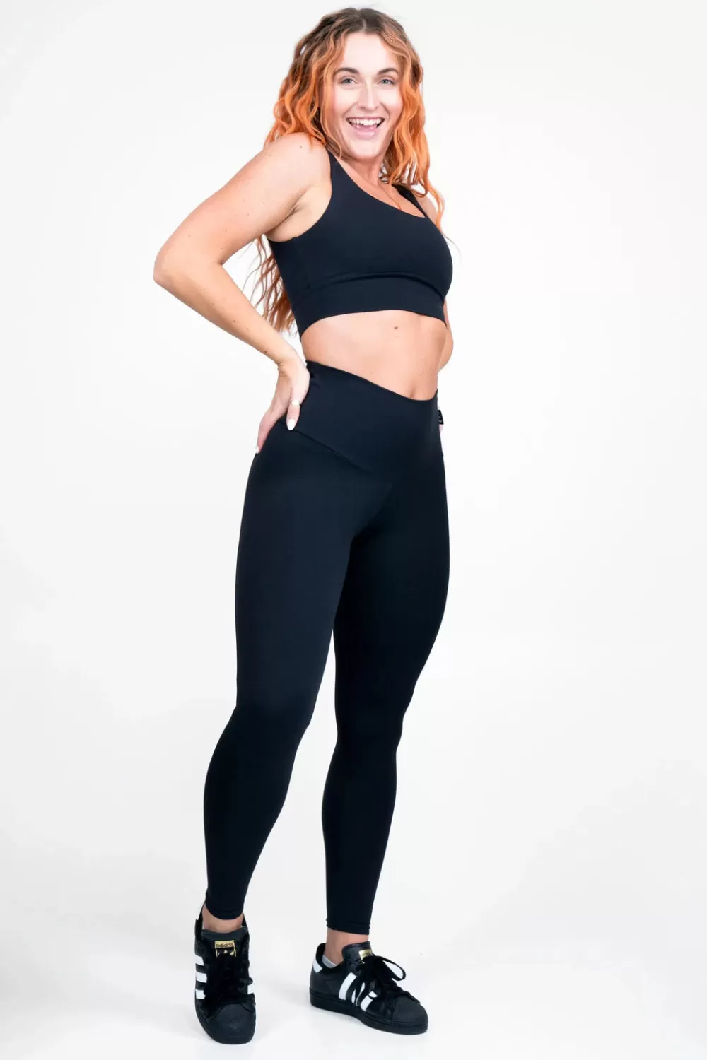 Black Body Contouring - High Waisted Leggings*Exoticathletica Clearance