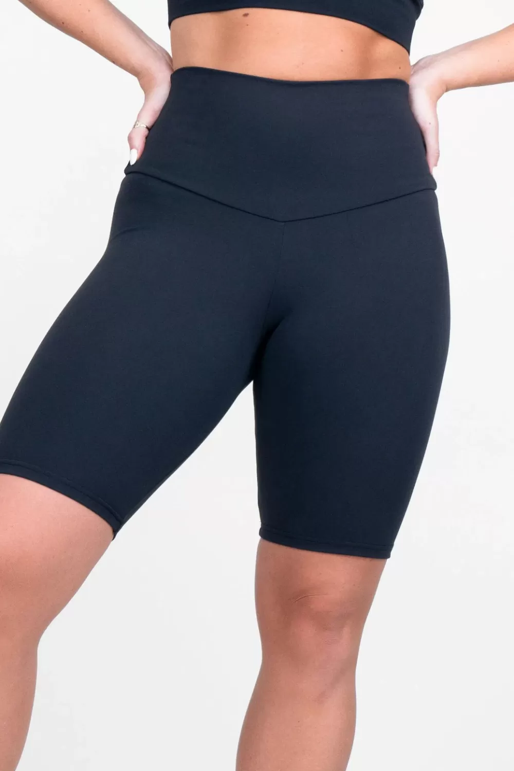 Black Body Contouring - High Waisted Long Shorts*Exoticathletica Hot