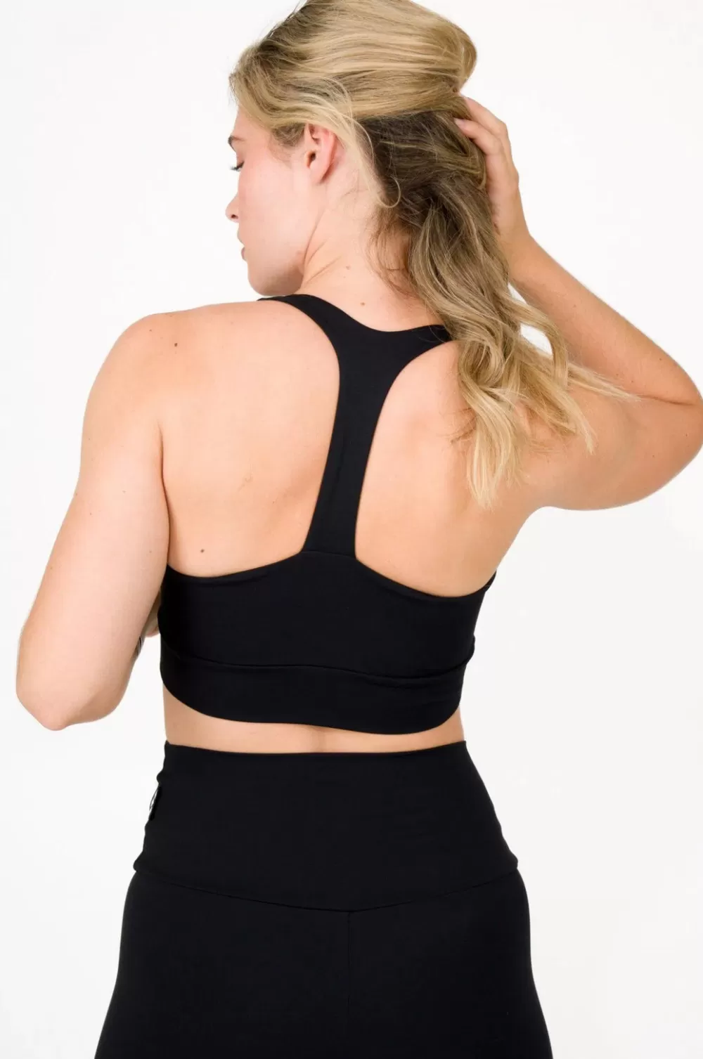 Black Body Contouring - T Back Comfort Crop Top*Exoticathletica Flash Sale