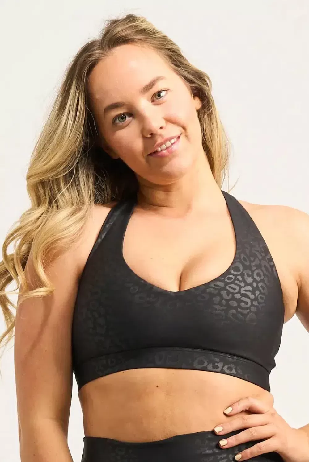 Black Exotic Touch Jag - Deep V Crop*Exoticathletica Fashion