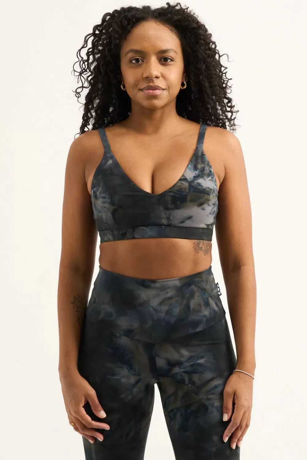 Dark and Moody Tie Dye Body Contouring - Bralette Crop*Exoticathletica Outlet