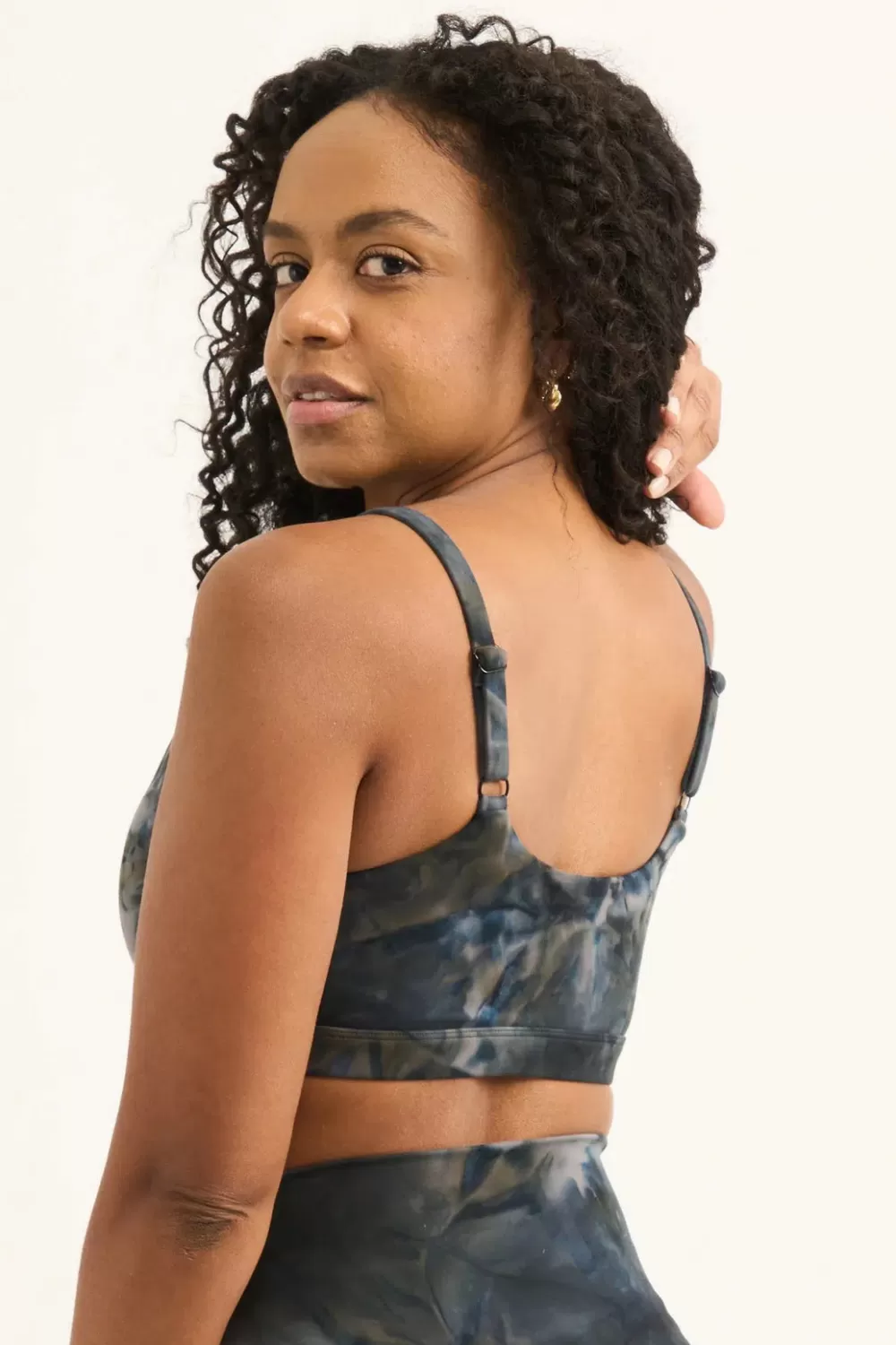 Dark and Moody Tie Dye Body Contouring - Bralette Crop*Exoticathletica Outlet