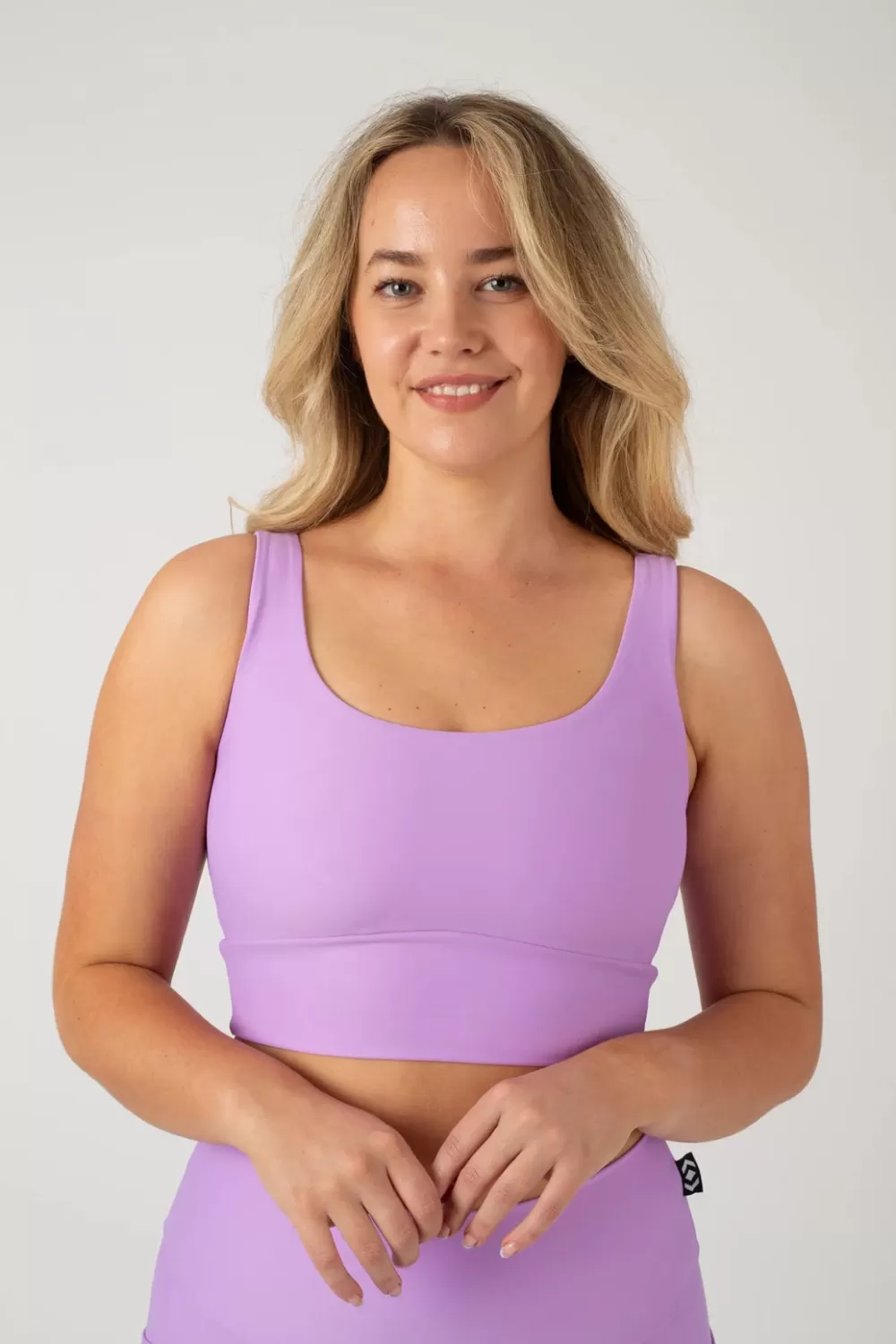 Lilac Performance - Scoop Neck Comfort Crop Top*Exoticathletica Outlet