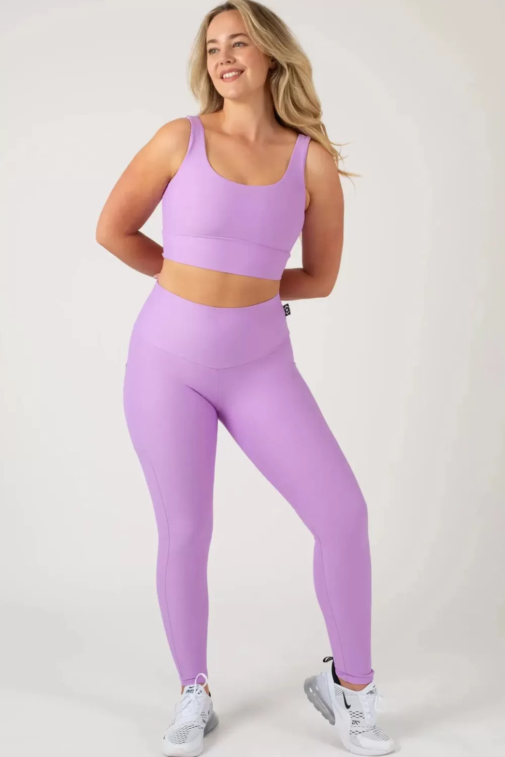 Lilac Performance - Scoop Neck Comfort Crop Top*Exoticathletica Outlet