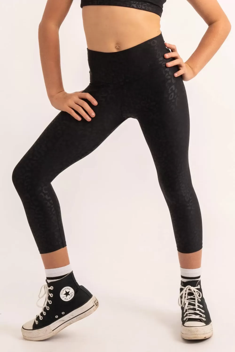 Performance Kids Capris - Black Exotic Touch Jag*Exoticathletica Best