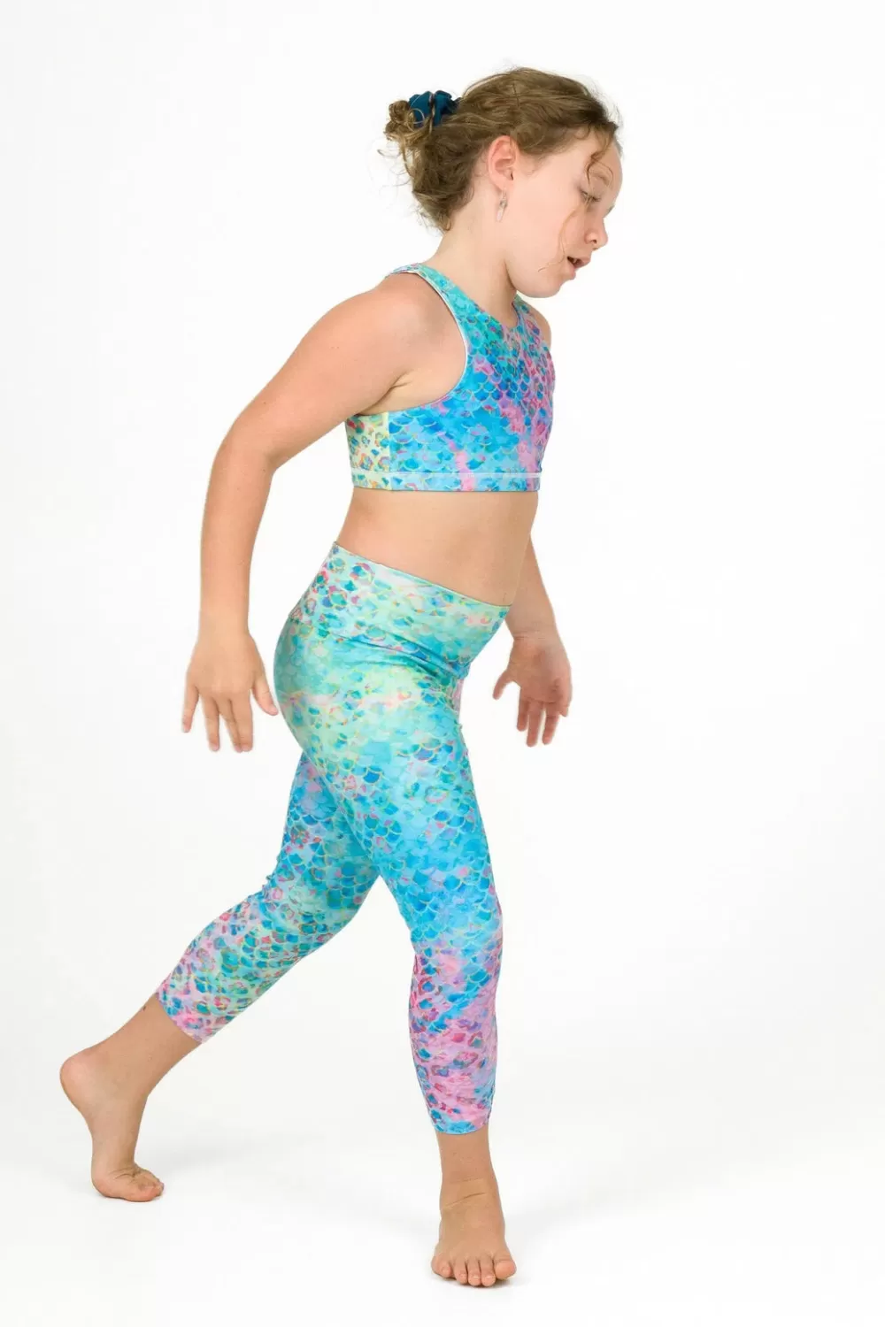 Performance Kids Capris - Mermaid Jag*Exoticathletica Hot