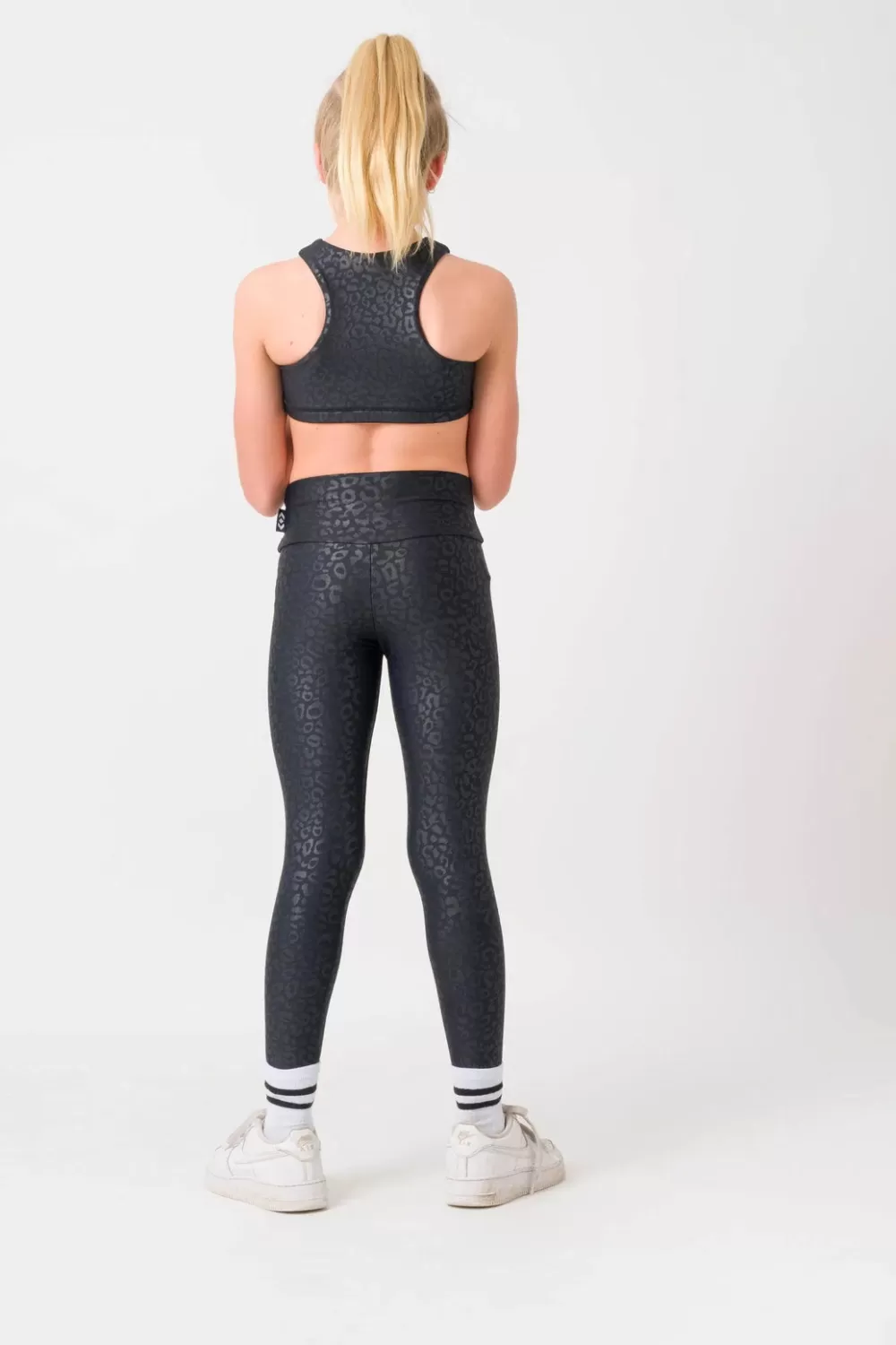 Performance Kids Leggings - Black Exotic Touch Jag*Exoticathletica Outlet