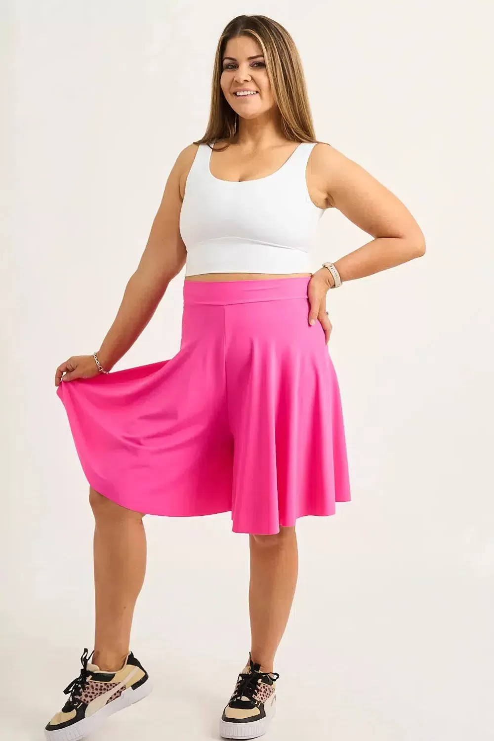 Silky Basketball Palazzo Short - Candy Pink*Exoticathletica Best Sale