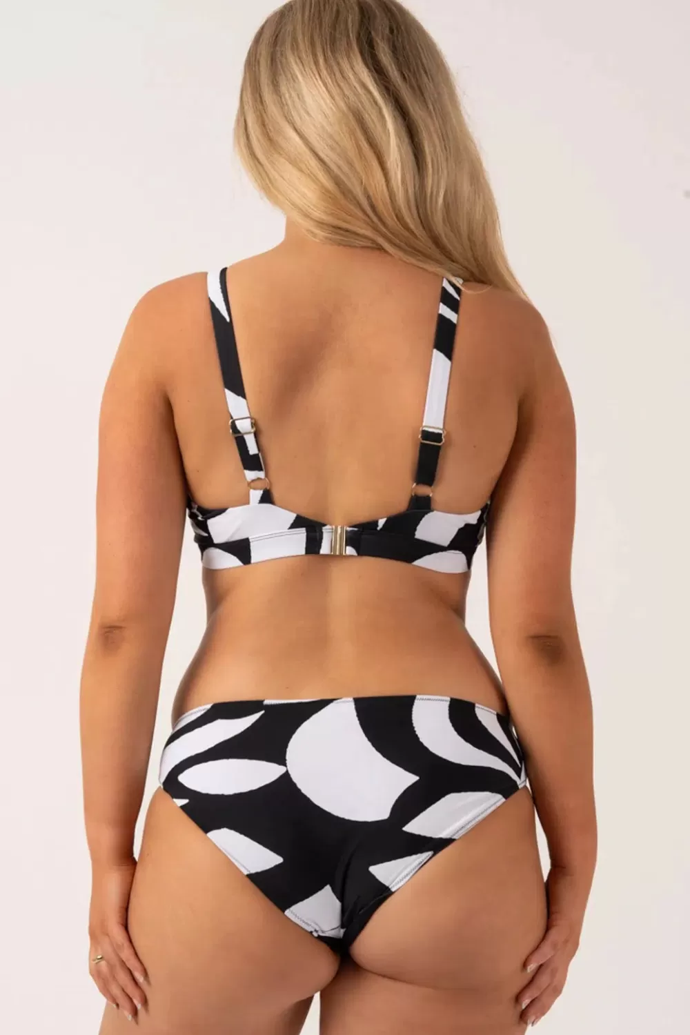 Silky Hipster Bikini Bottom - Black Geo Waves*Exoticathletica Online