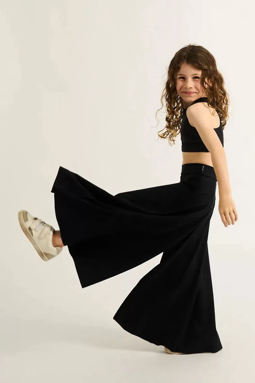 Silky Kids Palazzo Pant - Black Exotic Touch Jag*Exoticathletica Fashion