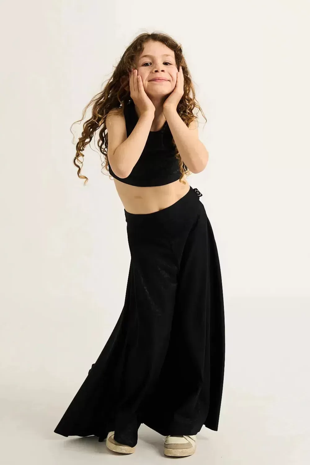 Silky Kids Palazzo Pant - Black Exotic Touch Jag*Exoticathletica Fashion