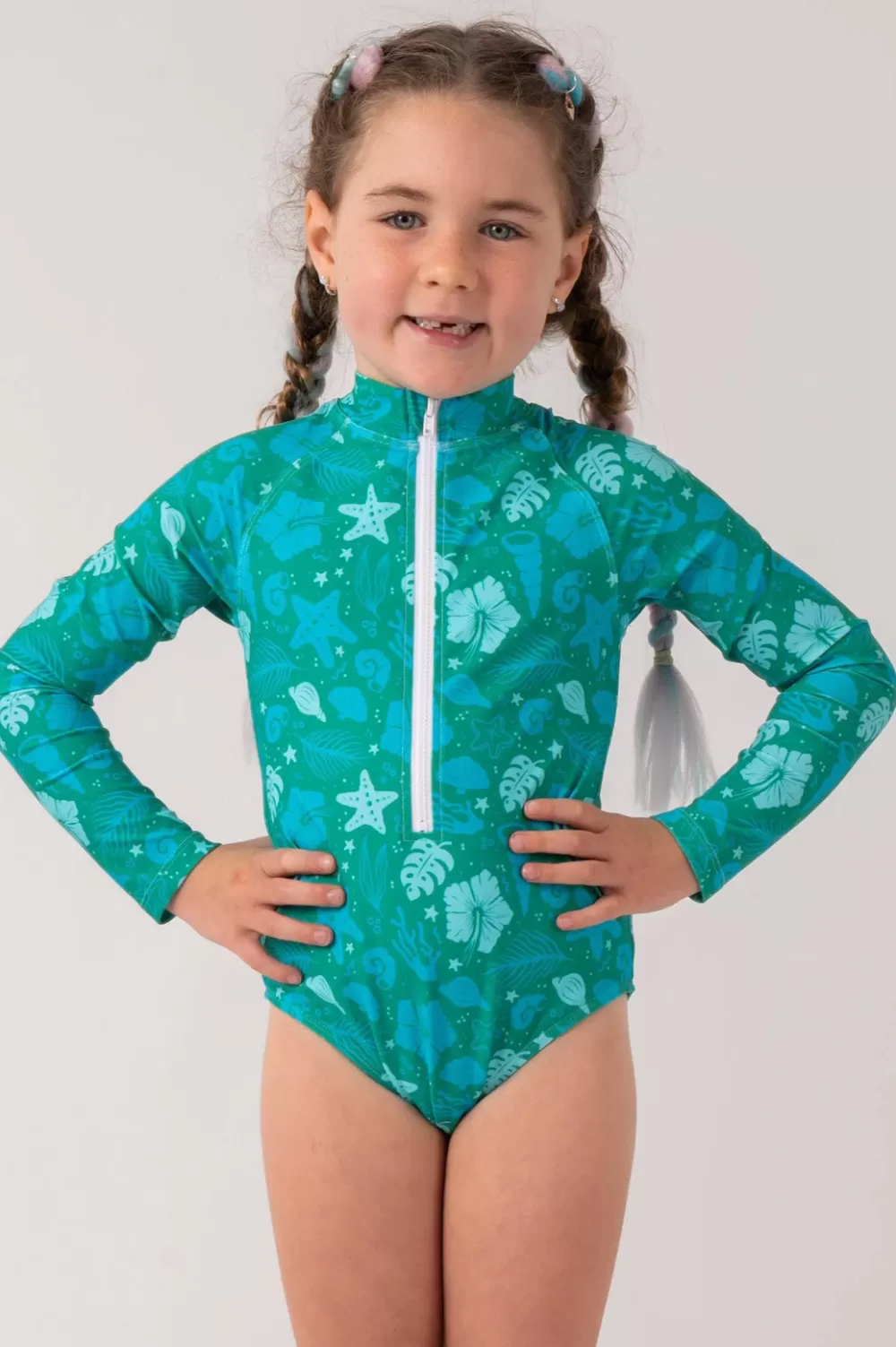 Silky Kids Surfsuit - Shelley Beach*Exoticathletica Outlet