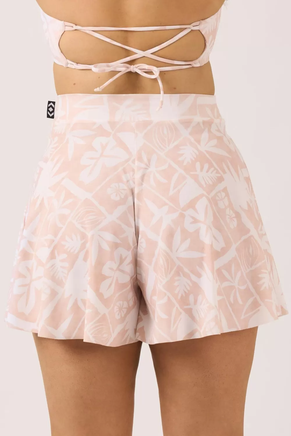 Silky Mini Palazzo Short - Nude Tiki*Exoticathletica Fashion