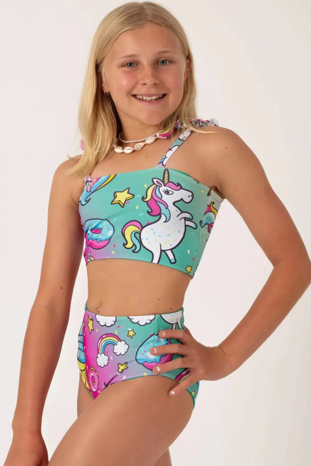 Silky Reversible Kids Bikini Bottom -*Exoticathletica Cheap