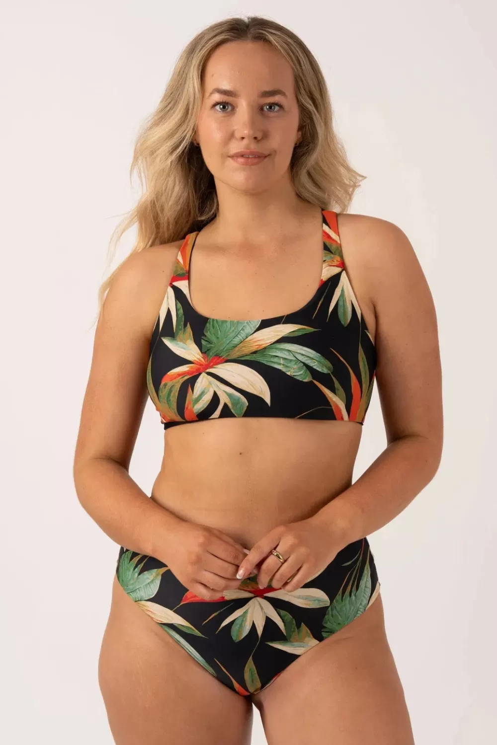 Silky Reversible Tie Back Bikini Top - Black Tropico*Exoticathletica Outlet