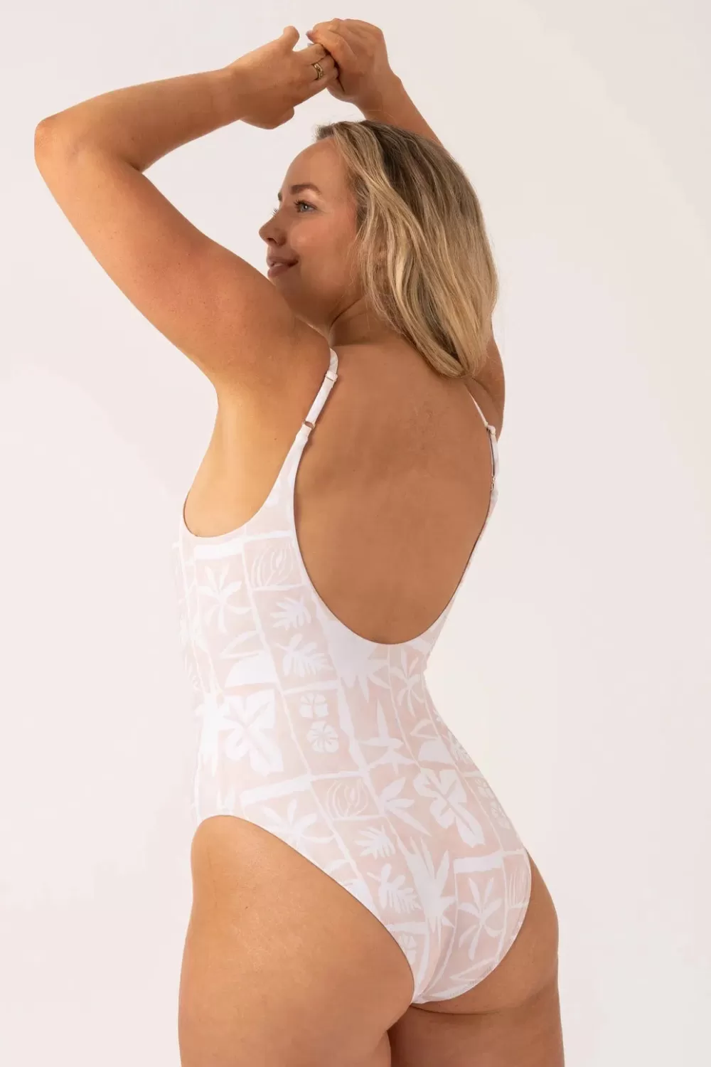 Silky Scoop Neck High Leg One Piece - Nude Tiki*Exoticathletica Cheap