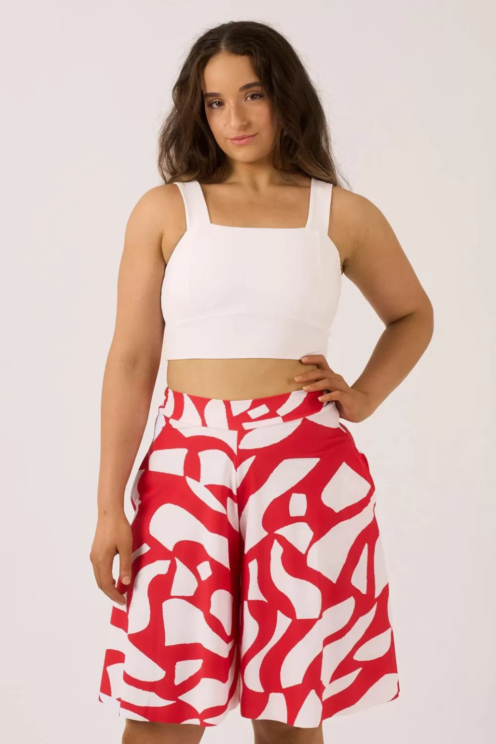 Silky Square Neck Comfort Crop Top -*Exoticathletica Store