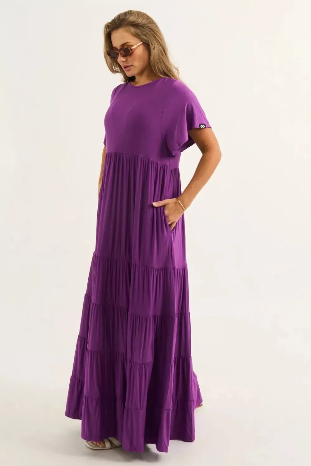 Slinky To Touch Baby Doll Tiered Maxi Dress -*Exoticathletica New