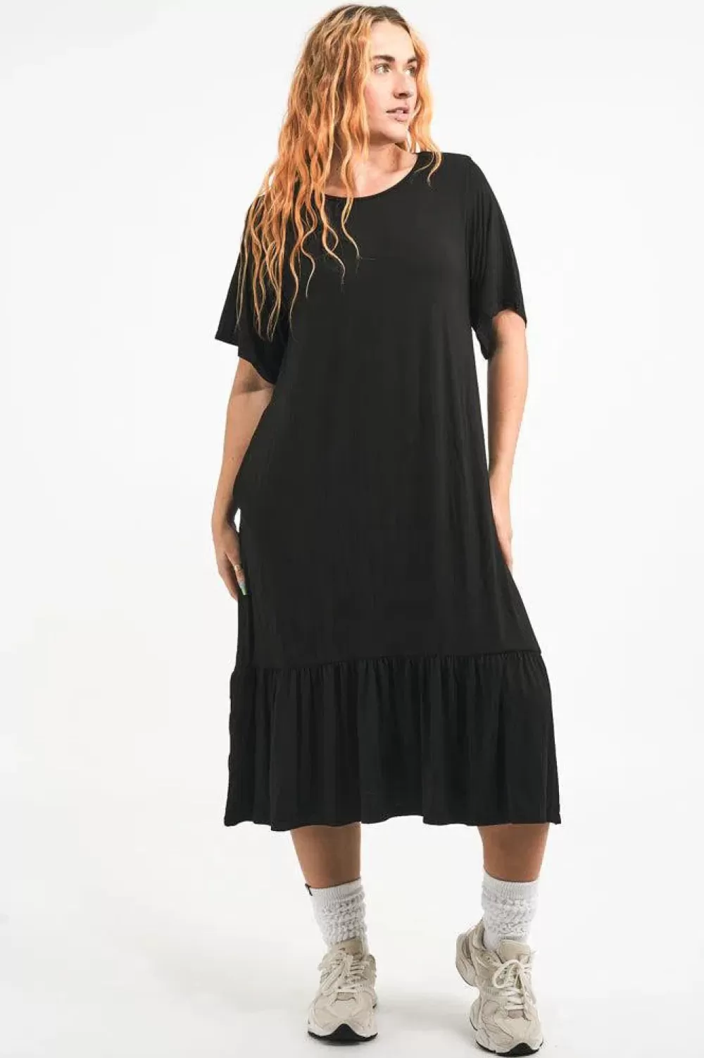 Slinky To Touch Lazy Girl Ruffle Dress -*Exoticathletica Outlet