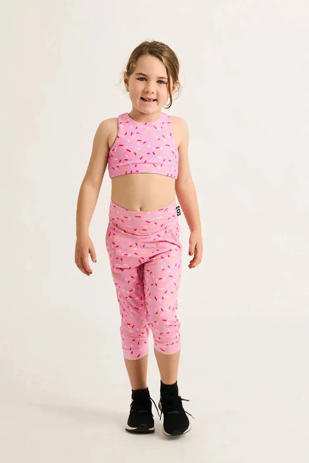 Soft To Touch Kids Jogger Capris - Extra Sprinkles*Exoticathletica Cheap