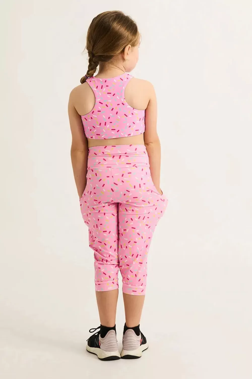 Soft To Touch Kids Jogger Capris - Extra Sprinkles*Exoticathletica Cheap