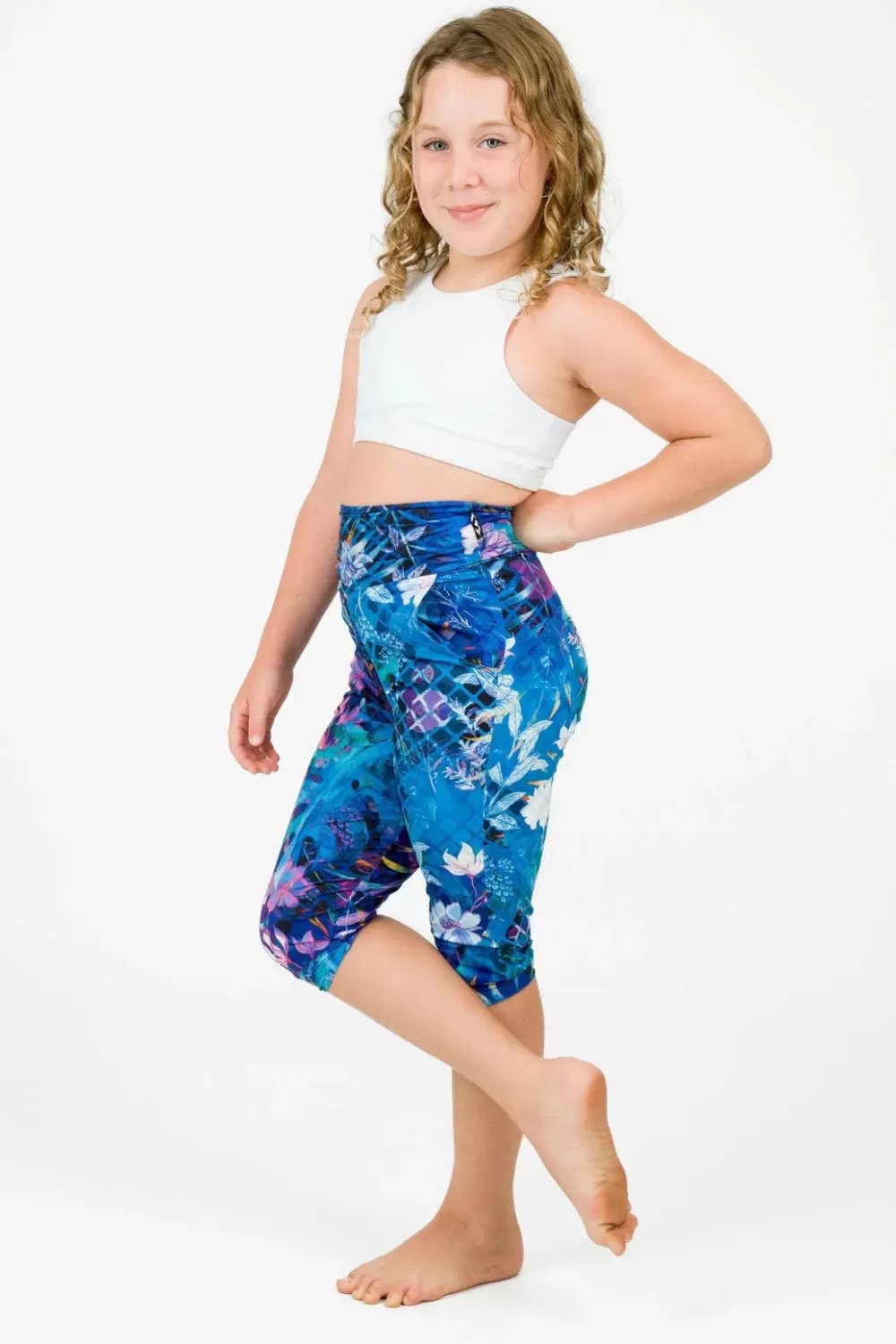 Soft To Touch Kids Jogger Capris - Mermaid Mafia*Exoticathletica Clearance