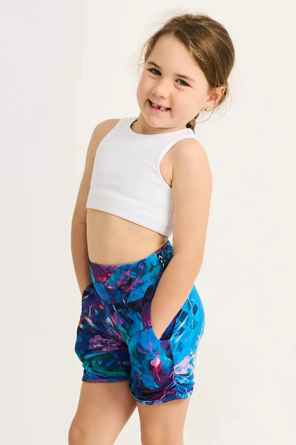 Soft To Touch Kids Jogger Shorts - Mermaid Mafia*Exoticathletica Clearance