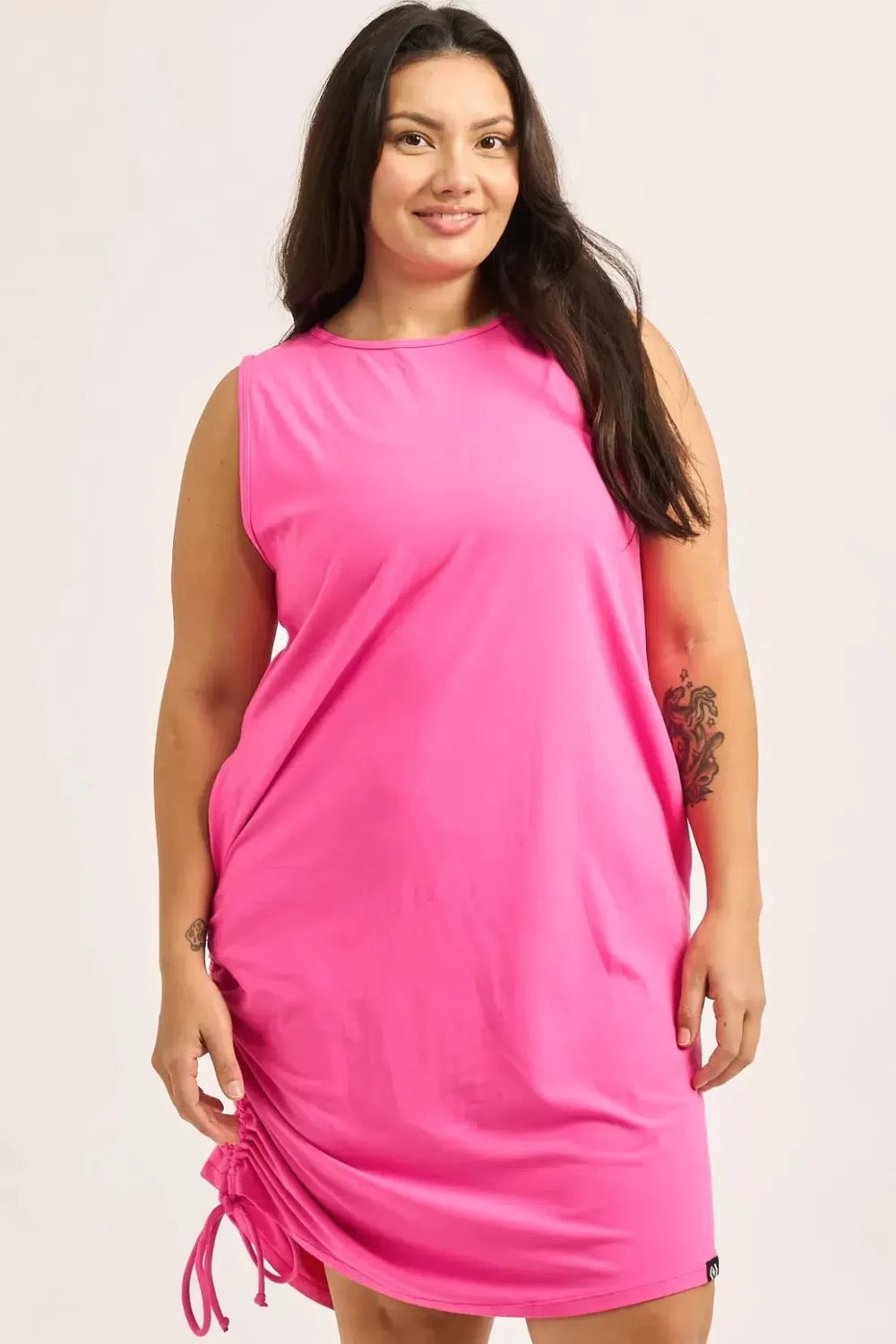 Soft To Touch Lazy Girl Dress Tank - Candy Pink*Exoticathletica Best Sale